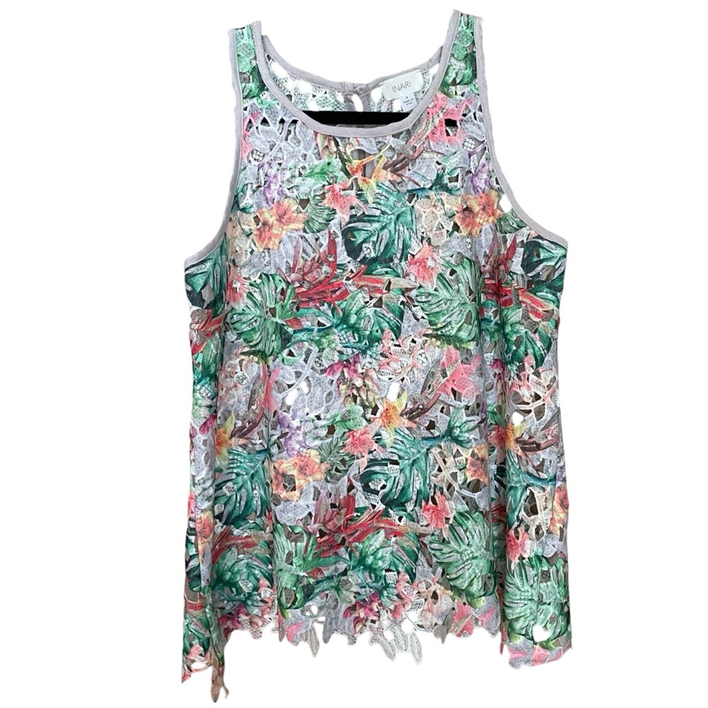 Anthropologie Inari Fiore Lace Tank Top Womens Small Floral Cutout